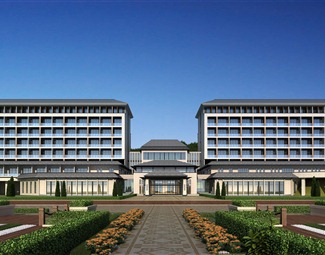 新中式酒店公寓外观