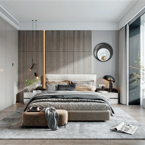 轻奢 卧室 主卧室