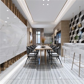 现代 餐厅 餐厅全景