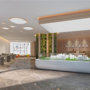 现代 售楼处 售楼厅