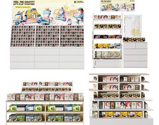 现代儿童玩具展示柜