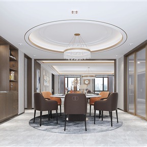 现代 餐厅 客餐厅书房 玄关