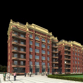 欧式 住宅楼 宿舍办公楼