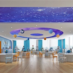 现代 幼儿园 幼儿园科教手工室