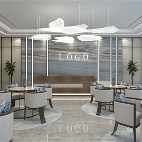 新中式 大厅 售楼大厅