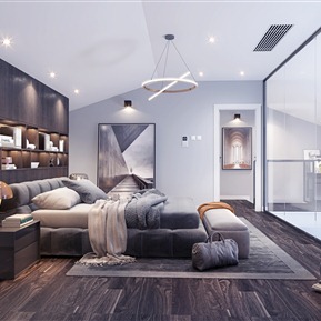 现代 卧室 奢华卧室