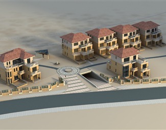 现代 联排别墅 建筑