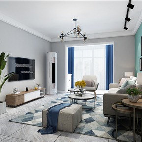 北欧 客厅 客餐厅