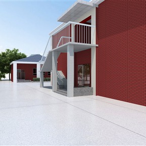 现代 楼梯 室外钢结构楼梯