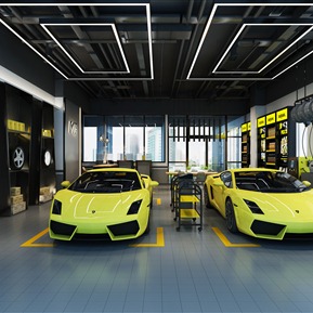 现代 4S店 汽车展厅