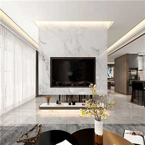 轻奢 客餐厅 客餐厅厨房