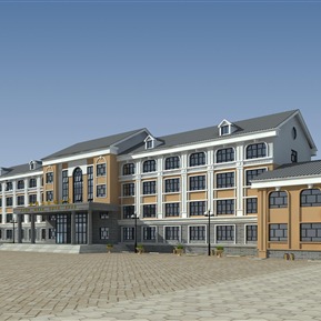 欧式 学校 办公楼教学楼