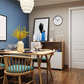 北欧 餐厅 餐厅餐桌组合