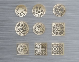 中式徽派窗花