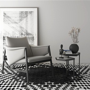 现代 休闲椅 休闲椅子茶几组合