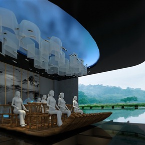 新中式 影音室 展示播放厅