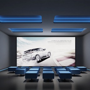 现代 展厅 产品展厅电影区