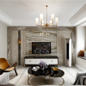 现代 客厅 客餐厅