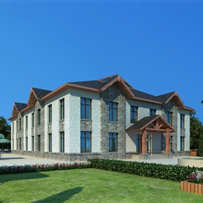 美式 会所建筑 会所办公楼