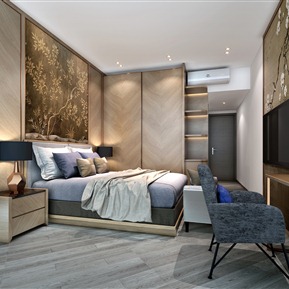 新中式 卧室 简中主卧室