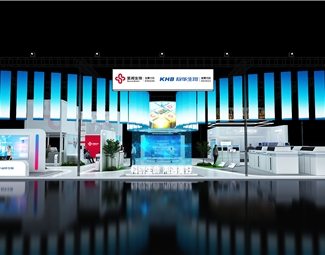 现代 展览 科技医疗展台