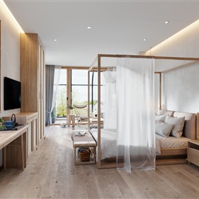 新中式 客房 自然民宿酒店客房