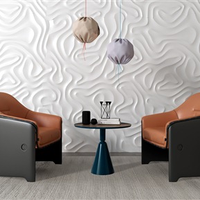 现代 休闲沙发组合 休闲椅子茶几吊灯组合