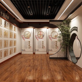 新中式 展厅 孝善文化展厅