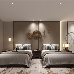 新中式 客房 酒店双人间