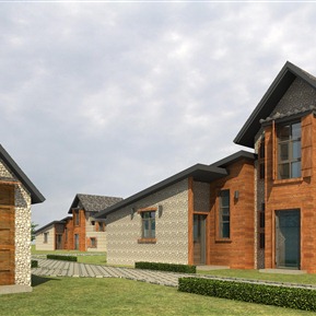 新中式 住宅区 农家乐民宿