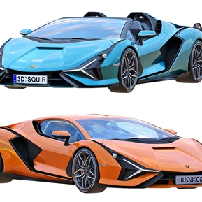 现代 跑车 兰博基尼跑车