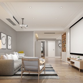 北欧 客厅 客餐厅