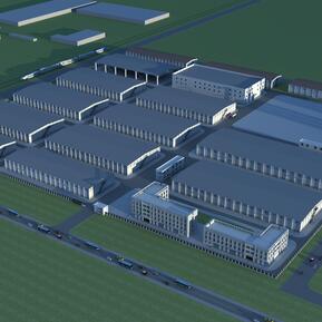 现代 厂房 厂区