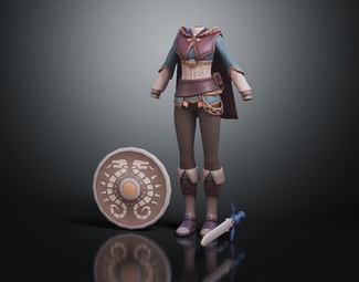 现代古代战士服装