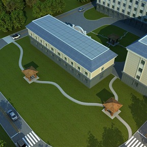 现代 住宅楼 宿舍住宅楼