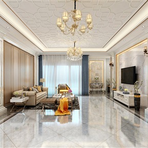 欧式 客厅 客餐厅