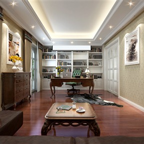 美式 书房