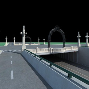 欧式 桥 地下通道桥