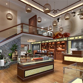 新中式 药店 养生会所