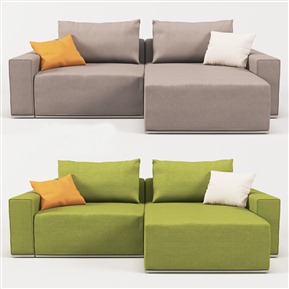 现代 多人沙发 多人沙发单体