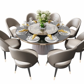 现代 餐桌椅组合 餐桌椅