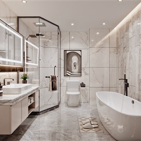 现代 卫生间 卫生间浴室