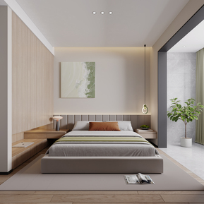 现代 卧室 次卧室