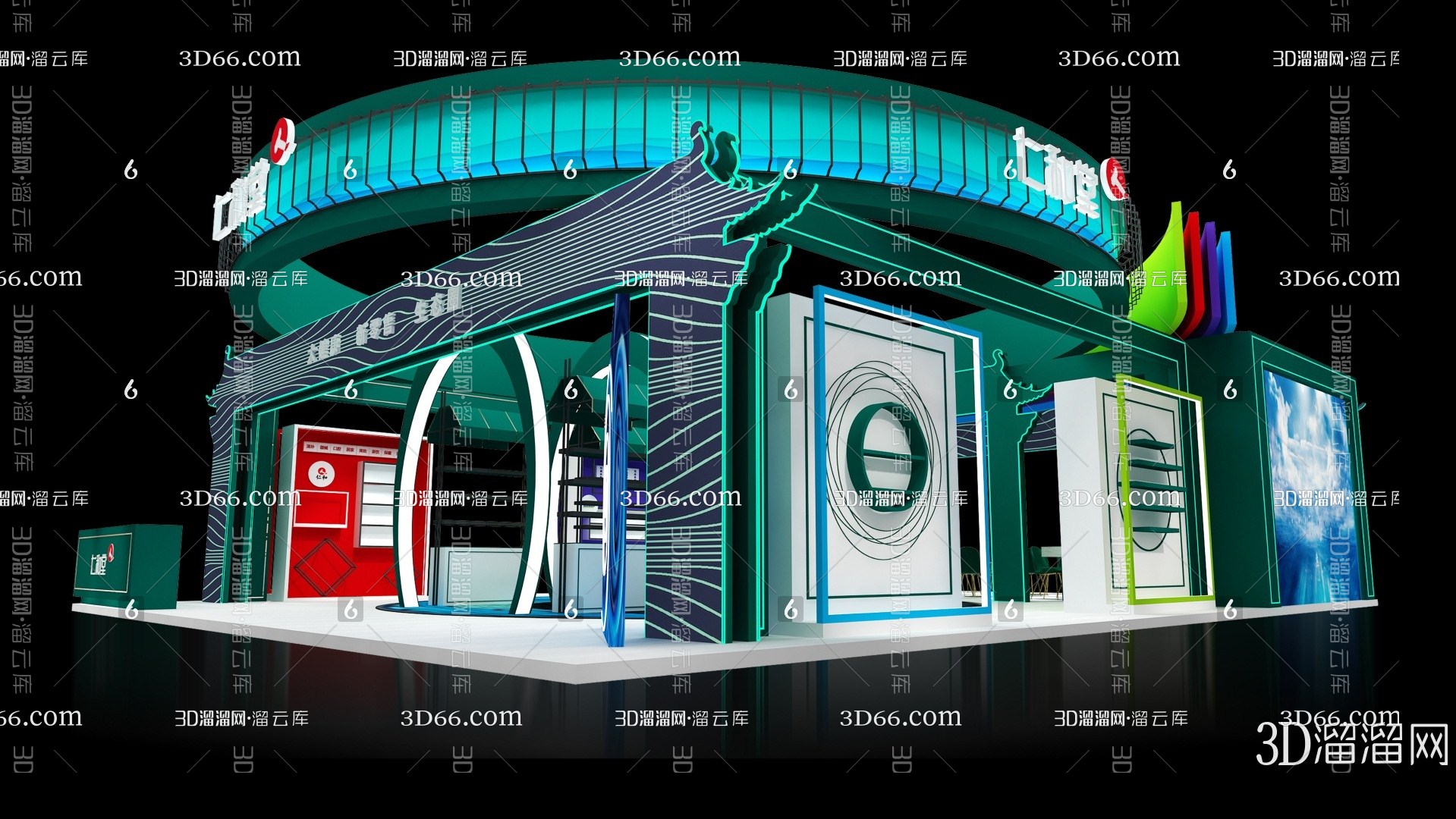 【展厅3D模型下载】-展厅3D模型素材下载_3D溜溜网-花瓣网
