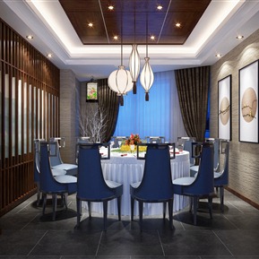 新中式 包间 餐厅包厢