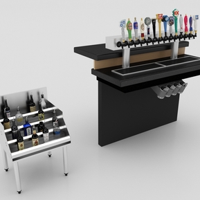 现代 啤酒设备 啤酒架