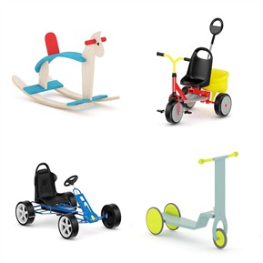 现代 玩具 儿童玩具 自行车 推车 摇摇椅组合