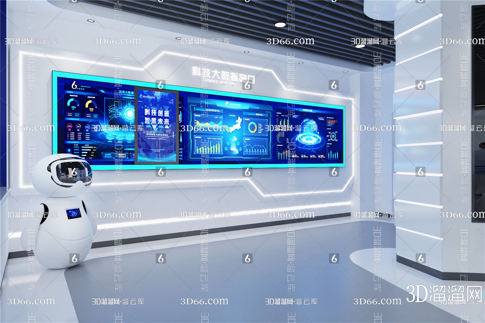 【展厅3D模型下载】-展厅3D模型素材下载_3D溜溜网-花瓣网