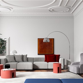 现代 Meridiani 沙发茶几组合