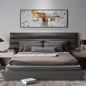 现代 双人床  床组合